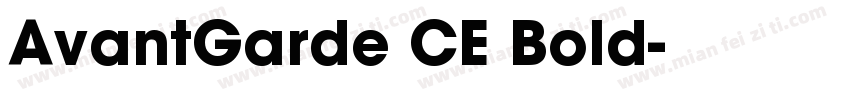 AvantGarde CE Bold字体转换